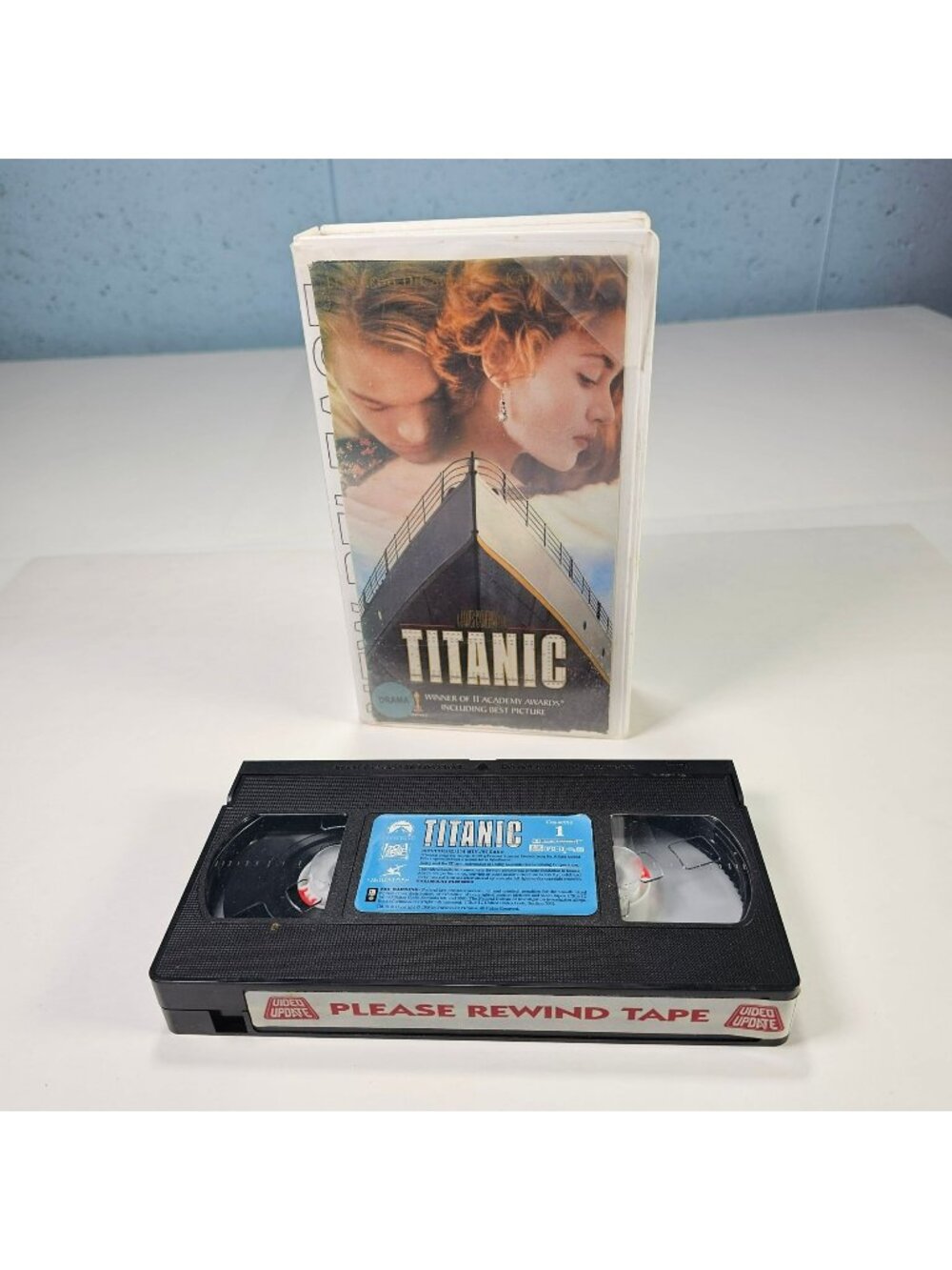 Titanic VHS Tape Cassette 1 of 2 (Video Update Previous Rental) Drama 1997
